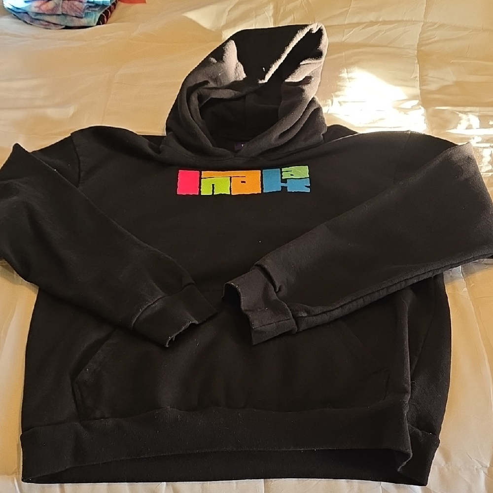 NAK Black Hoodie with Purple Tag